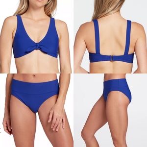 CALIA by CU Women’s 2 Piece Bikini Set, Adjustable. Jeweled Indigo Blue Size XS
